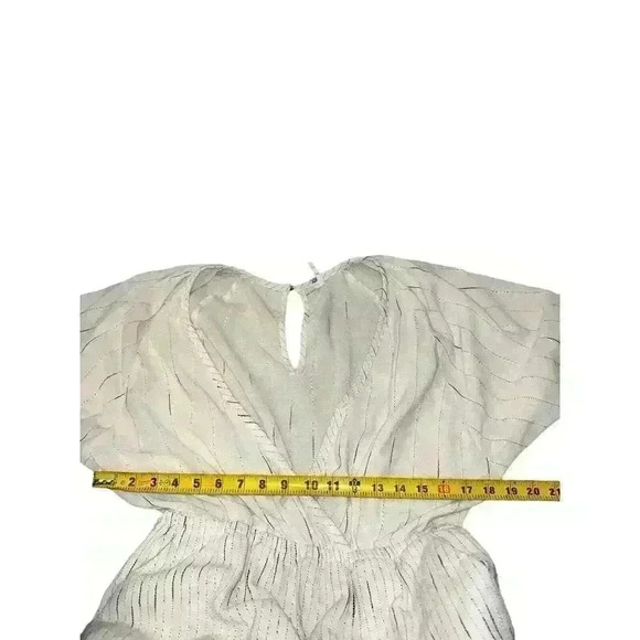 Anthropologie Feather Bone Soleil Belted Jumpsuit in Ivory Size SMALL - Picture 6 of 9